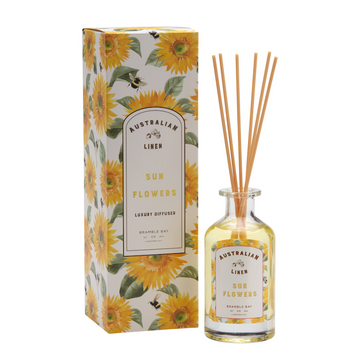 Australian Linen Sun Flowers 180ml  Diffuser