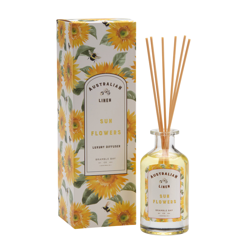 Australian Linen Sun Flowers 180ml  Diffuser