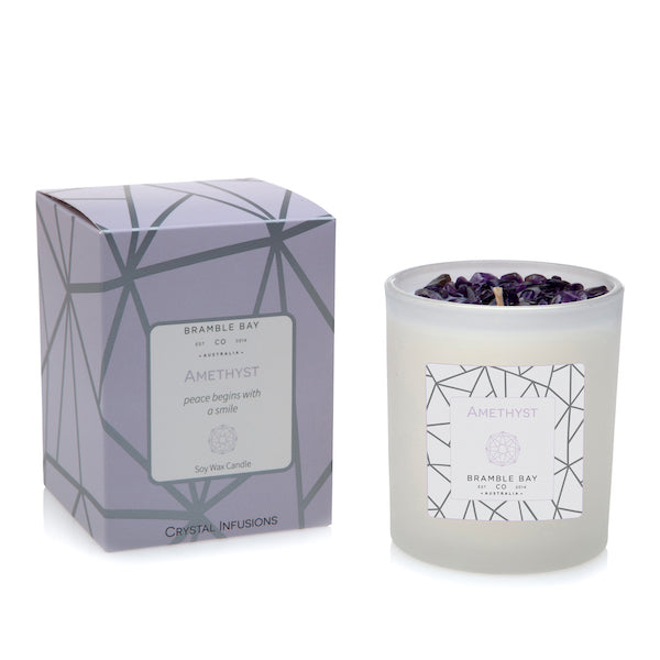 Amethyst Crystal Infusions Candle