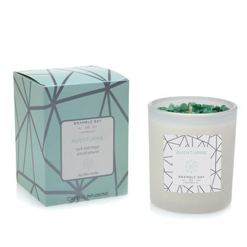 Aventurine Crystal Infusions Candle