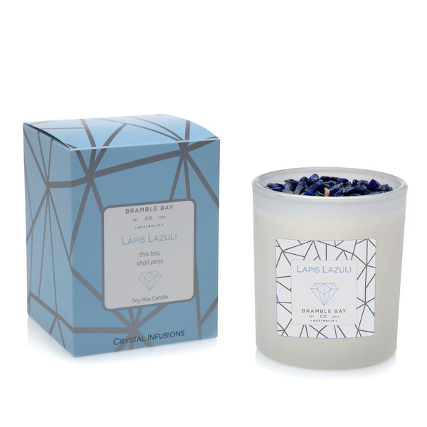 Lapis Lazuli Crystal Infusions Candle