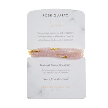 Rose Quartz Wrap Bracelet