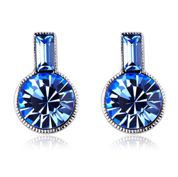 Stud Earring Dark Blue Sw Elements