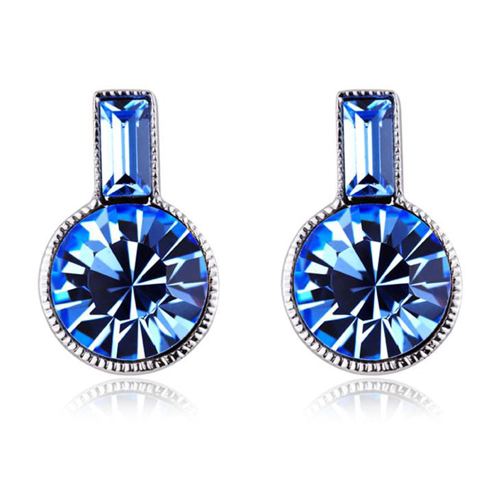 Stud Earring Dark Blue Sw Elements